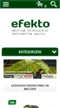 Mobile Screenshot of efekto.lt